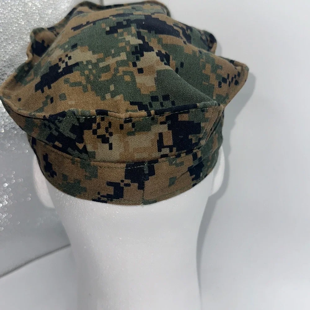 USMC Woodland‎ MARPAT Garrison Cover Military Cap Small Cotton Nylon Twill